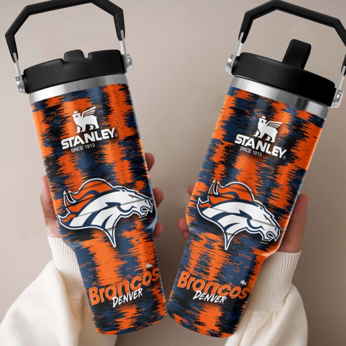 Denver Broncos Stanley IceFlow Flip Straw Tumbler 30Oz FST1009