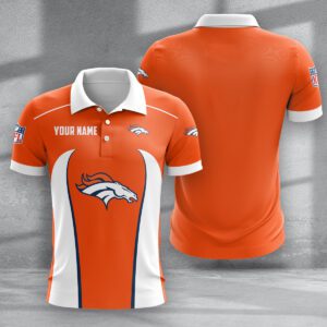 Denver Broncos Zipper Polo Shirt