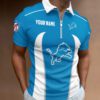 Detroit Lions Zipper Polo Shirt
