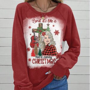 Dolly Parton Round Neck Raglan Sleeve Sweatshirt GRS1039