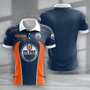 Edmonton Oilers Zipper Polo Shirt