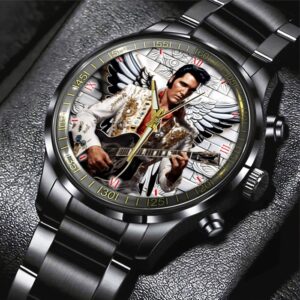 Elvis Presley Black Stainless Steel Watch GSW1432