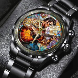 Elvis Presley Black Stainless Steel Watch GSW1447