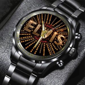 Elvis Presley Black Stainless Steel Watch GSW1463