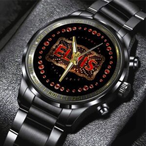 Elvis Presley Black Stainless Steel Watch GSW1465