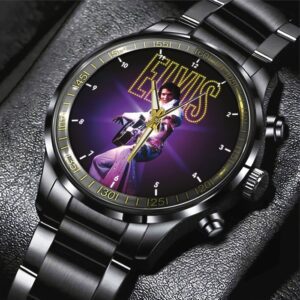 Elvis Presley Black Stainless Steel Watch GSW1483