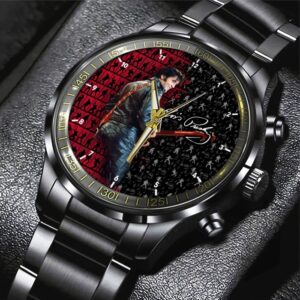 Elvis Presley Black Stainless Steel Watch GSW1488