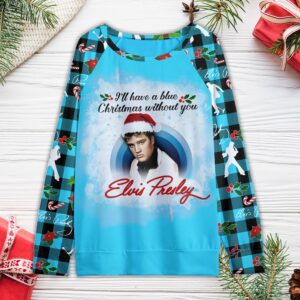 Elvis Presley Round Neck Raglan Sleeve Sweatshirt GRS1088