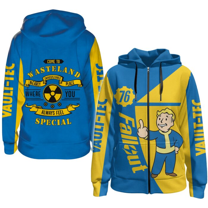 Fallout Unisex Zip Hoodie FTV1018