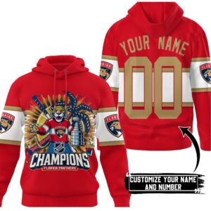 Florida Panthers 2024 Stanley Cup Champions Unisex Hoodie WSC1062