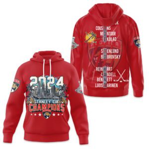 Florida Panthers 2024 Stanley Cup Champions Unisex Hoodie WSC1063