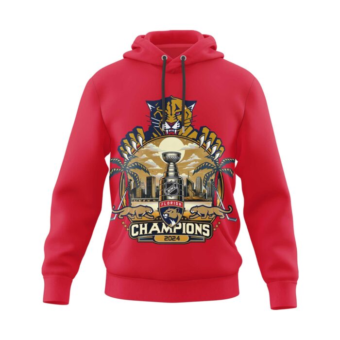 Florida Panthers 2024 Stanley Cup Champions Unisex Hoodie WSC1064
