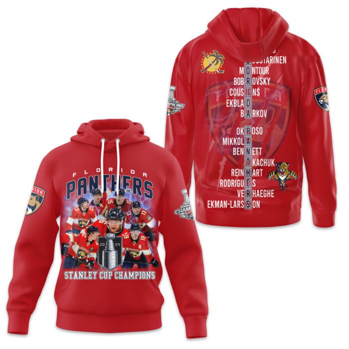 Florida Panthers 2024 Stanley Cup Champions Unisex Hoodie WSC1068