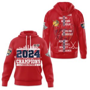 Florida Panthers 2024 Stanley Cup Champions Unisex Hoodie WSC1070