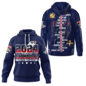 Florida Panthers 2024 Stanley Cup Champions Unisex Hoodie WSC1087