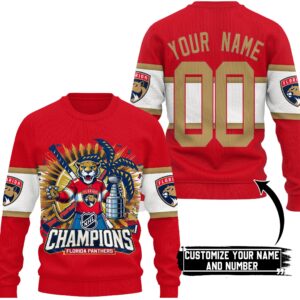 Florida Panthers 2024 Stanley Cup Champions Unisex Sweatshirt WSC1032