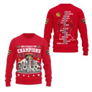 Florida Panthers 2024 Stanley Cup Champions Unisex Sweatshirt WSC1039
