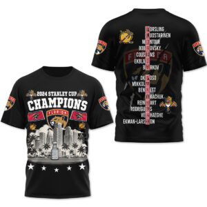 Florida Panthers 2024 Stanley Cup Champions Unisex T-Shirt WSC1026