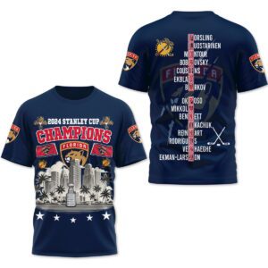 Florida Panthers 2024 Stanley Cup Champions Unisex T-Shirt WSC1027
