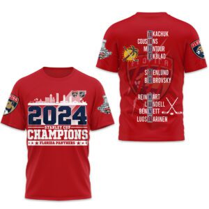 Florida Panthers 2024 Stanley Cup Champions Unisex T-Shirt WSC1028