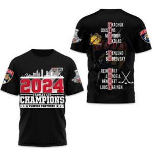 Florida Panthers 2024 Stanley Cup Champions Unisex T-Shirt WSC1029