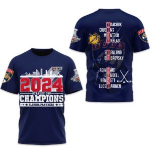 Florida Panthers 2024 Stanley Cup Champions Unisex T-Shirt WSC1030