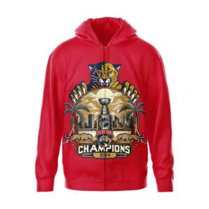 Florida Panthers 2024 Stanley Cup Champions Unisex Zip Hoodie WSC1094
