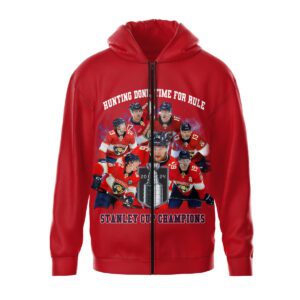 Florida Panthers 2024 Stanley Cup Champions Unisex Zip Hoodie WSC1095
