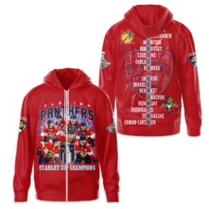 Florida Panthers 2024 Stanley Cup Champions Unisex Zip Hoodie WSC1098