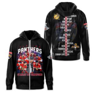 Florida Panthers 2024 Stanley Cup Champions Unisex Zip Hoodie WSC1108