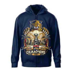 Florida Panthers 2024 Stanley Cup Champions Unisex Zip Hoodie WSC1114