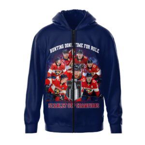 Florida Panthers 2024 Stanley Cup Champions Unisex Zip Hoodie WSC1115