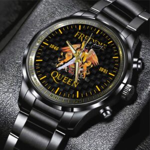 Freddie Mercury Black Stainless Steel Watch GSW1241