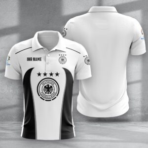 Germany National Football Team Euro 2024 Zipper Polo Shirt