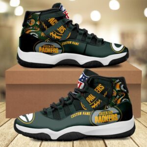 Green Bay Packers Personalized JD11 Sneaker Basketball Shoes