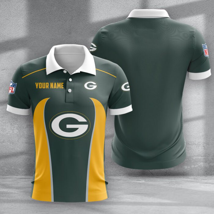 Green Bay Packers Zipper Polo Shirt