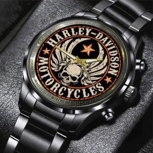 Harley Davidson Black Stainless Steel Watch GSW1233