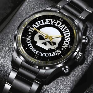 Harley Davidson Black Stainless Steel Watch GSW1234
