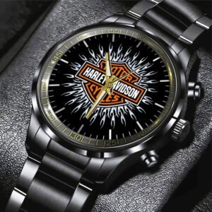 Harley Davidson Black Stainless Steel Watch GSW1482