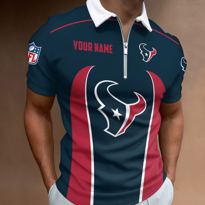 Houston Texans Zipper Polo Shirt
