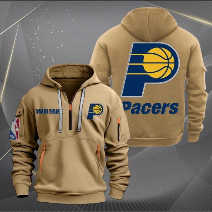 Indiana Pacers NBA 2024 Personalized Trending Quarter Zip Hoodie