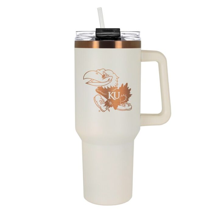 Kansas Jayhawks 40oz Colossus Copper Edition Stanley Tumbler FST1259