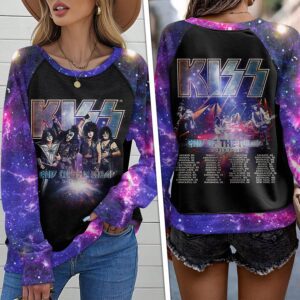 Kiss Band Round Neck Raglan Sleeve Sweatshirt GRS1042