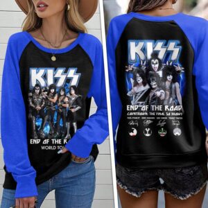 Kiss Band Round Neck Raglan Sleeve Sweatshirt GRS1043