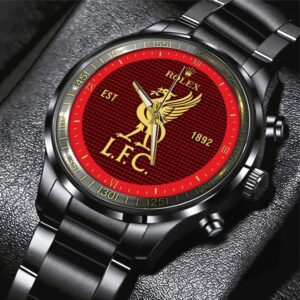 Liverpool x Rolex Black Stainless Steel Watch GSW1335