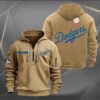 Los Angeles Dodgers MLB 2024 Personalized Trending Quarter Zip Hoodie