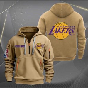 Los Angeles Lakers NBA 2024 Personalized Trending Quarter Zip Hoodie