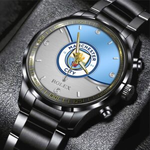 Manchester City x Rolex Black Stainless Steel Watch GSW1371