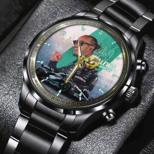 Mercedes-AMG Petronas F1 x Lewis Hamilton Black Stainless Steel Watch GSW1394