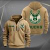 Milwaukee Bucks NBA 2024 Personalized Trending Quarter Zip Hoodie